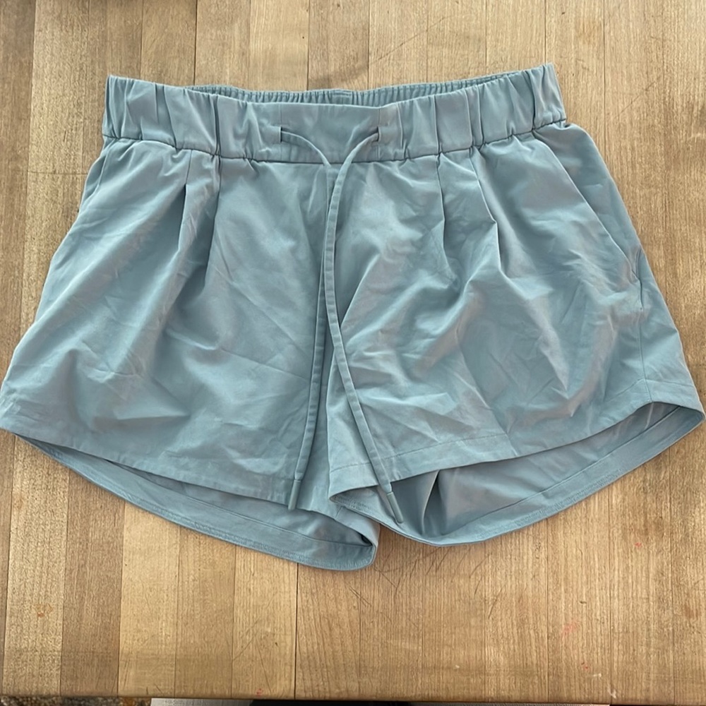 Lululemon athletic shorts- dusty blue